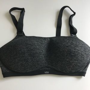 VICTORIAS SECRET 34C ULTIMATE SPORTS BRA BANDEAU STYLE MAX SUPPORT COMFY VSX